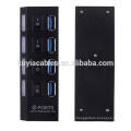 4 ports Hub USB 3.0 avec interrupteur Marche / Arrêt + adaptateur secteur pour ordinateur de bureau